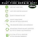 Slime 50122 Flat Tire Puncture Emergency Kit with Sealant