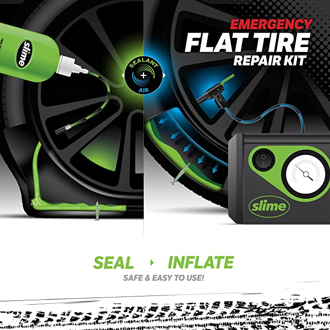 Slime 50107 Flat Tire with Sealant (15 minutes)