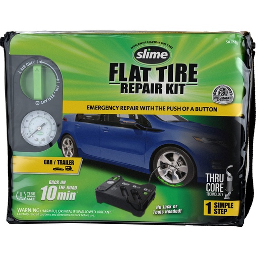 Slime 50122 Flat Tire Puncture Emergency Kit with Sealant