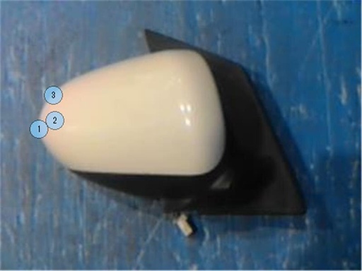 2012 DAIHATSU Mira Right Side Door Mirror